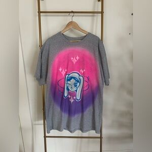 Y2K hand airbrushed streetwear graphic tee